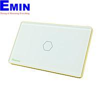 HUNONIC HN01SCT WiFi Touch Switch 1 ປຸ່ມສີ່ຫລ່ຽມ (White)