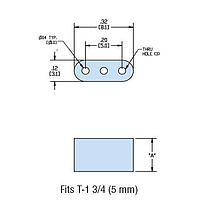 Khoảng cách LED HLEDS3-12 PVC ĐEN PVC/NYL Khoảng cách LED Heyco 11030