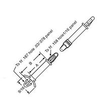 Đế giữ PCB, khóa PCB SUPT L/L 1/2 Eagle Plastic Devices 561-LLP500