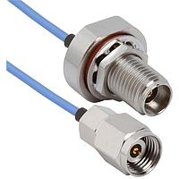 Amphenol SV Microwave MS185-047-MS185-180 RF Cable Assemblies 1.85mm STR M to 1.85mm STR M 18"Cable