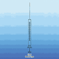 SGE SE.009463 주사기 루어락 바늘 25ml (009462 동일)