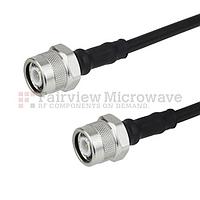 Fairview FMC0303200LF TNC Male to TNC Male Cable LMR-200 Coax with Times Microwave Connectors and RoHS