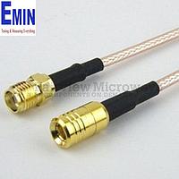 Fairview FMC1316315LF SMA Female to SMB Plug Cable RG-316 Coax and RoHS