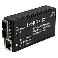 Lantronix M/GE-PSW-LX-01-OZ メディアコンバーター ミニ 10/100/1000BT -1000BX スイッチ、SC SM、3.3V