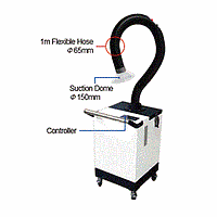 DaiHan CAFU-A19 ポータブルヒュームフード (100 CMH; 14m/s)