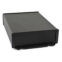 Che chắn EMI/RFI nhôm có vành 8.66x2.35x6.51 màu đen Hammond Manufacturing 1457T2202EBK