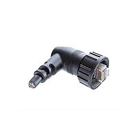 Đầu nối RJ45 Cat 5e kích thước lớn, 1.5A, dạng phủ khuôn, góc phải Amphenol LTW RDP-5UAMMM-SRM7A10
