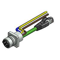 Amphenol CONEC 57-03233 Cat 5 ENP-17-1-FSPST2PEDBU4-V6-45S-RS8.33-0,5/0,5/G6/250/034