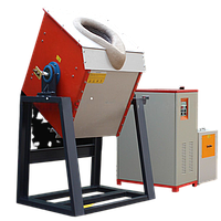 Lò nung gang thép nóng chảy tần số trung bình Wondery WDL-ZP-16KW (160 kW; 100 kg)