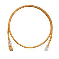 Panduit UTPKCH1MOR Cat 5e Keyed Copper Patch Cord, Cat 5e, Orange
