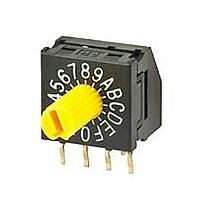 NKK Switches FR01KC16H-06XL-S ロータリースイッチ 16ポジション コンパクト プラスチックシャフト RA PC 0.2ピッチ