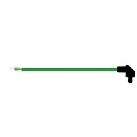 BIVAR SZR4-10.00-F5PBE-5 Flexible Light Pipes with LEDs 10 Inch, Green Fiber, Blue Lens