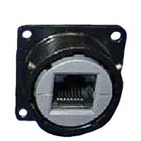 Dây cáp tròn RJ45 PCB hàn mặt bích vuông Amphenol Socapex RJF22N00