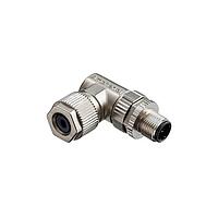 Amphenol LTW MSAS-05BMMB-SR7001 Sensor Cables / Actuator Cables M12 Circular Metric Connector, A Code, Metal, 4A, 05 pins, Male Connector, Male Contact, Right Angle, Screw Thread, Screw-in, Field Installable, F4.0 - F8.0mm, IP67 Mated