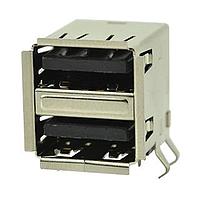 Đầu nối USB USB jack 2.0, loại A tiêu chuẩn, 4 chân, ngang, mạ 3 uin, lỗ xuyên Same Sky (formerly CUI Devices) UJ21-AH-4-TH