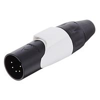 Amphenol Audio AX5MB9M-AU ຕົວເຊື່ອມສາຍສະເພາະ 5P PIN M PLUG BLKGLD ມີສີຂາວ MRK SLV