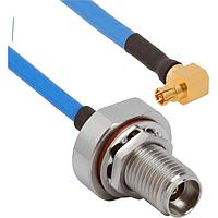 Amphenol SV Microwave FRSMPM-085-FB292-120 RF Cable Assemblies SMPM R/A F  2.92mm BKHD F 12"Cable