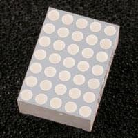 Kingbright TA07-11YWA Dot Matrix YELLOW DIFFUSED 5X7 DOT MATRIX