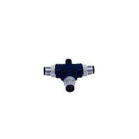 NorComp T58-A04-MMMR001 Circular Metric Connectors Male to Male and Male M12 Adapter 4 Position T Splitter