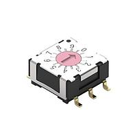 Wurth Elektronik 428542320810 ロータリースイッチ WS-ROSV ロットスイッチ IP67 10ポジション 横型 赤色 SMT