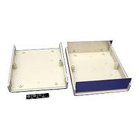 Vỏ thiết bị FR ABS có đầu nhôm 7.09x6.1x2.04" Màu xám Hammond Manufacturing 1598CGY