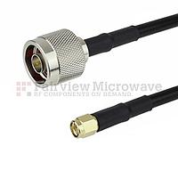 Fairview FMCA1215 N Male to SMA Male Cable LMR-240-UF Coax