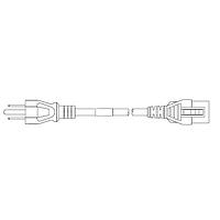 Volex VL-2224-35-200 AC Power Hospital Grade Cord 12A/125V JAPAN HOSP 6FT 4IN (1.9m) BLACK