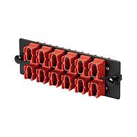 Panduit FAPH0424RDMPO Fiber Optic Cable Assemblies Opticom 100G MPO fiber adapter panel, 4-