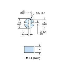 Khoảng cách LED HLEDM-2-05M V-0 ĐEN Heyco 11004F