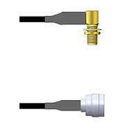 Amphenol Custom Cable Q-2R0550008006i RF Cable Assemblies SMA-RJB/TNC-SP RG58 6I