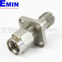 Fairview Microwave SM3321 3.5mm Male to 3.5mm Female 4 Hole Flange Adapter (34 Ghz)