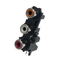 Đầu Nối RCA Phono Jack RCA Phono Màu Cam, Trắng, Đỏ Kobiconn 156-4322-E