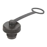HARTING 21410000002 Cap Plastic Cover for female M12 w/ lanyard for cable