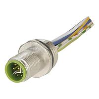 HARTING 21433691800 Sensor Cables / Actuator Cables M12-PFT-CRIMP-8P-YCOD-M-SHLD-0.2