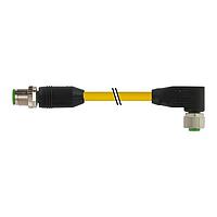 Cáp Cảm Biến / Cáp Bộ Chuyển Động M12 đực 0 / M12 cái 90, TPE 4x18AWG vàng UL/CSA, ITC/PLTC 2m Murrelektronik 7700-40121-1500200