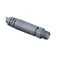 Amphenol LTW 8-04AMMM-SL7B03 Sensor Cables / Actuator Cables M8 Circular Metric Connector, A Code, Metal, 3A, 04 pins, Male Connector, Male Contact, Straight, Screw Thread, Overmolded, Length 3000mm, IP67 Mated