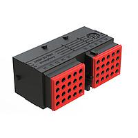 Đầu nối 40 chân, Chốt cắm, Tiếp điểm ổ cắm, Cỡ 16, Vít khóa jack, Phốt trước dán, Khóa kiểu C, Phốt sau giảm đường kính Amphenol SINE Systems ARC18-40SCR-P013