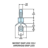 Giá đỡ PCB HLSP6-08 Nylon Tự nhiên Heyco 10123
