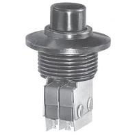 OTTO P4-334221 Auxiliary Actuator Momentary Wire Wrap DPDT 8 Term Black