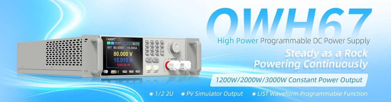 Nguồn DC lập trình công suất cao OWON OWH67