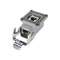Vỏ Đầu Nối & Dây Han 3A RJ45 Cat5 Vỏ Kim Loại Góc (phiên bản mặt bích 4 lỗ) HARTING 09452151118