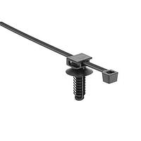 HellermannTyton 156-03973 HellermannTyton 2-Piece Tie/Fir Tree Mount, Unassembled Set, 8.0"L, 0.24 - 0.26" Mounting Hole, PA66HIRHS(REC), Blk, 2000/ctn