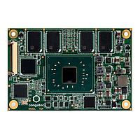 congatec conga-MA5/N4200-8G eMMC32 コンピュータオンモジュール - COM COM Express Mini Type10 モジュール、Intel Pentium N4200 クアッドコアプロセッサ、コア周波数1.5GHz（最大2.50GHz）、2MB L2キャッシュ、8GB 1866MT/s DDR3L オンボードメモリ、32GB eMMC オンボードフラッシュ搭載。