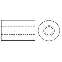 Đai ốc tròn RND 1/4X3/8 6-32 Eagle Plastic Devices 561-TSP7