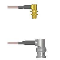 Amphenol Custom Cable Q-2P00D0005010i RF Cable Assemblies SMA-RJB/BNC-RP G316 10I