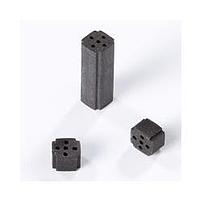 BIVAR ERB-025 LEDマウンティングハードウェア LEDマウント、自己保持、垂直、0.025インチ、ユニバーサルLED、2、3リード、スクエア、押出成形PVC、ブラック