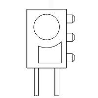 Bảng Mạch LED Chỉ Thị HI EFF XANH LÁ GÓC PHẢI VCC CMW01H