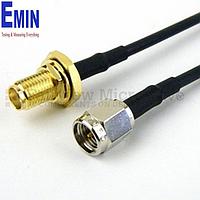 Fairview  FMC0212174 SMA Male to SMA Female Bulkhead Cable RG-174 Coax