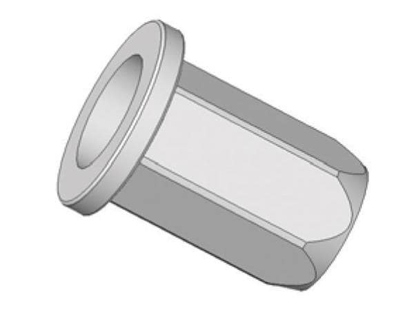 Atlas Rivet ATLAS AEFHHS-M8-3.0ZI Rivet Nut Atlas Rivet Nut, Atlas FM, AEFHH, Flat ...