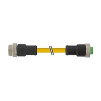 Murrelektronik 7700-A4A01-U1C0100 Sensor Cables / Actuator Cables Mini (7/8) 4 pole, Male (Ext.) 0/Female 0, TPE 4x16AWG ye UL/CSA, TC-ER 1m